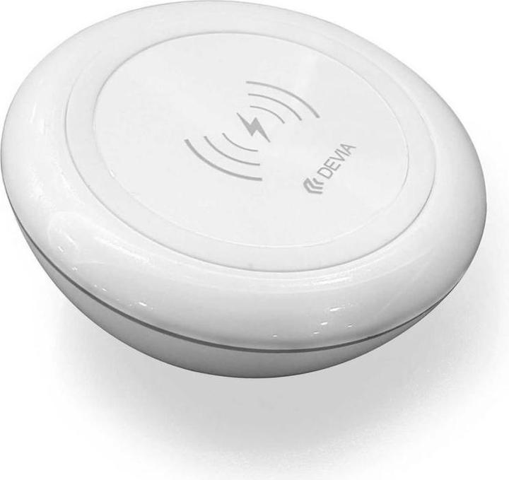 Actual product image Devia Inductive fast wireless charger Qi Standard - White (10 W)