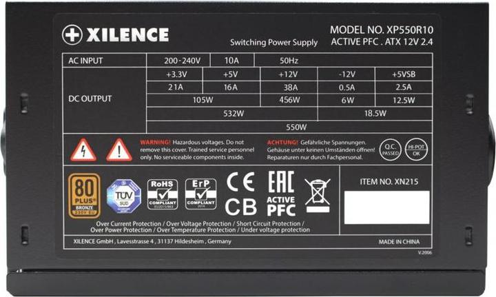 Produktbild Xilence XP550R10 Gaming Series 550W (550 W)