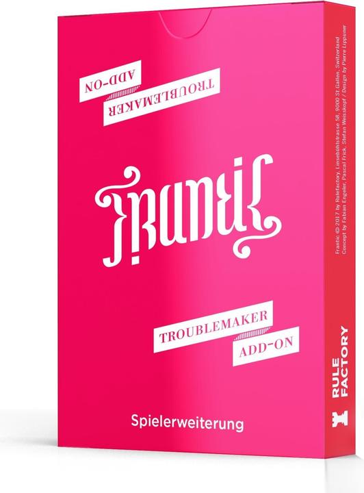 Image du produit Rulefactory Un fauteur de troubles frénétique (Allemand, Anglais, 2 - 6 Joueur)