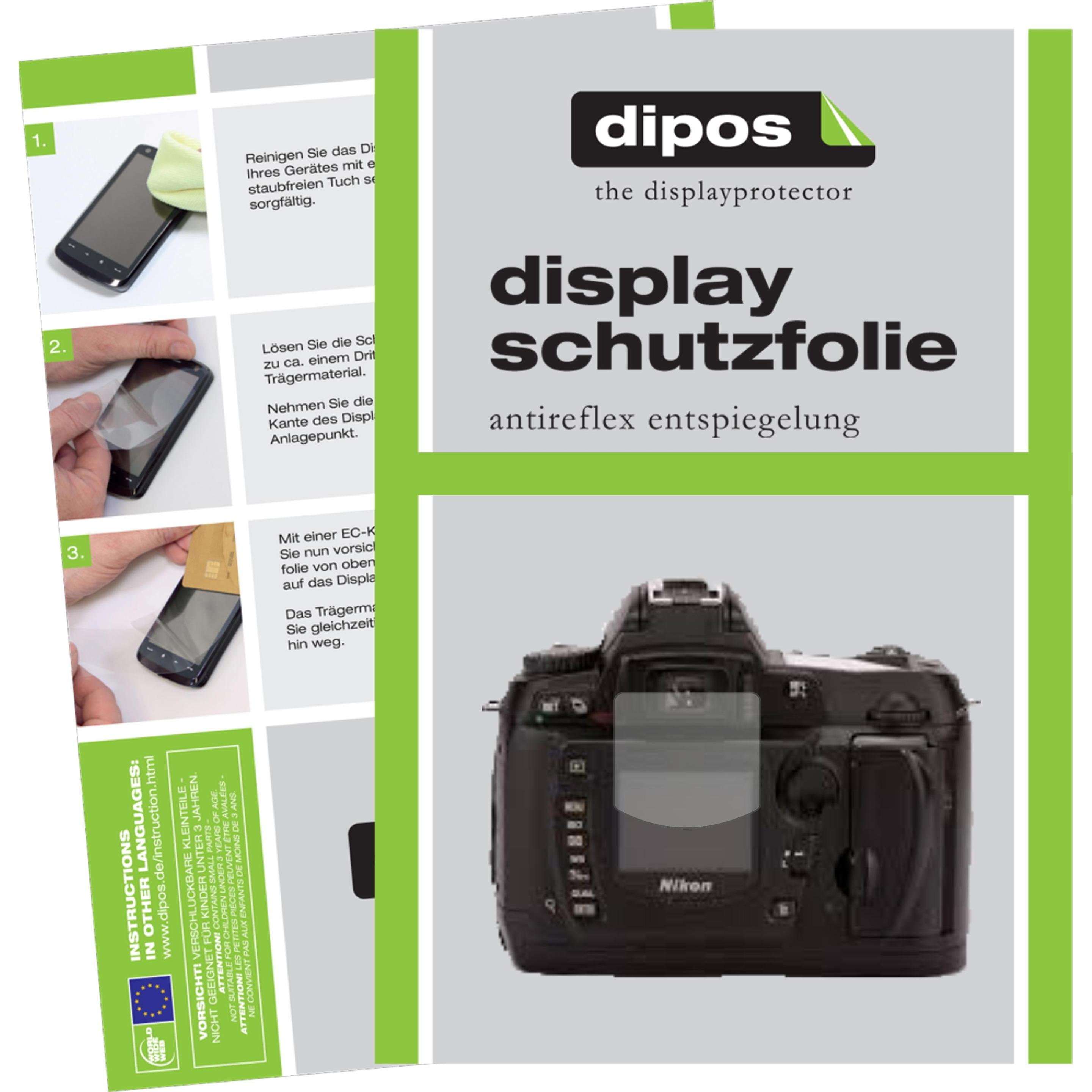 Dipos Displayschutzfolie Antireflex (Displayschutz, Nikon D70S), Kameraschutz, Transparent