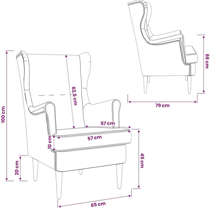 Produktbild vidaXL Moderner Sessel