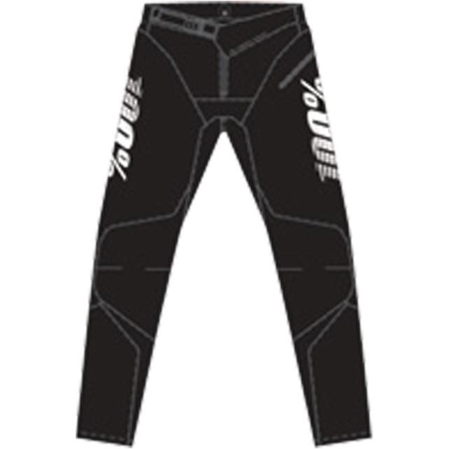 Thumbnail - 100%, Herren, Velohosen, R-Core (38), Schwarz, 38