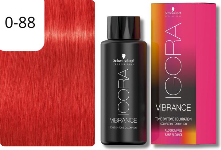 Image du produit Schwarzkopf Professional Teinture pour cheveux IGORA Vibrance NOUVEAU (0-88 Concentré rouge concentré)