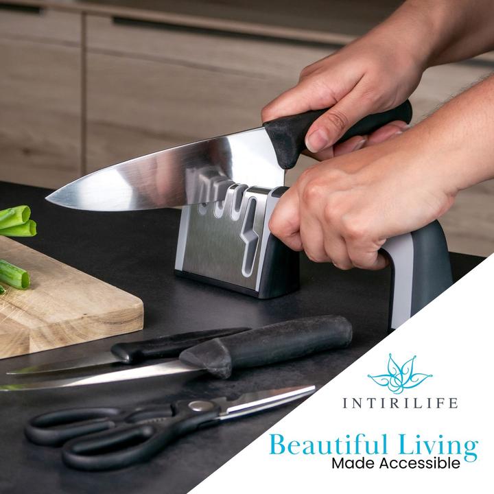 Actual product image Intirilife 4-in-1 knife sharpener