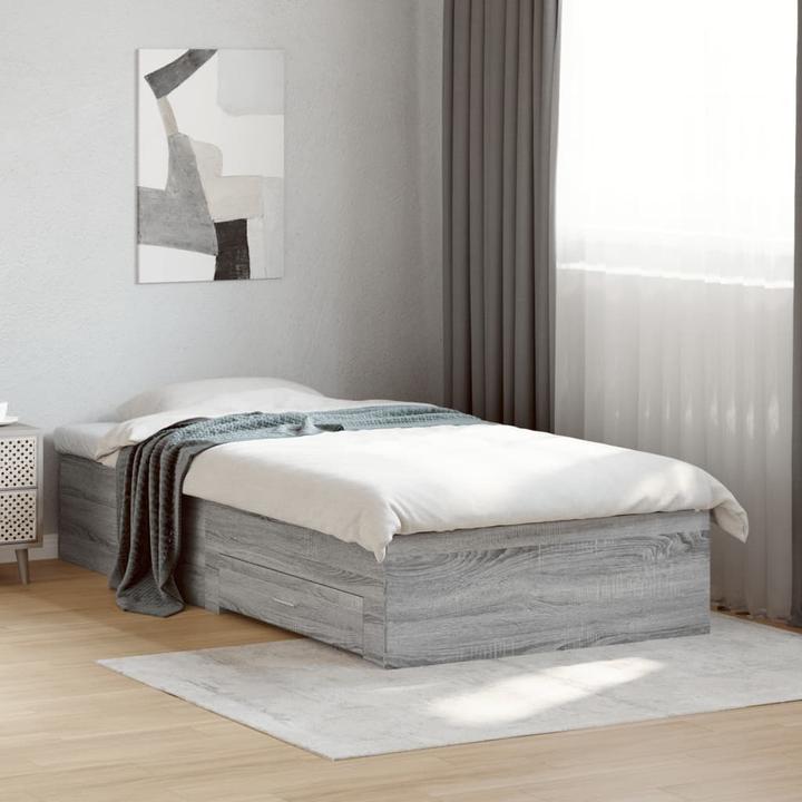 Image du produit VidaXL Cadre de lit avec tiroirs (90 x 190 cm)