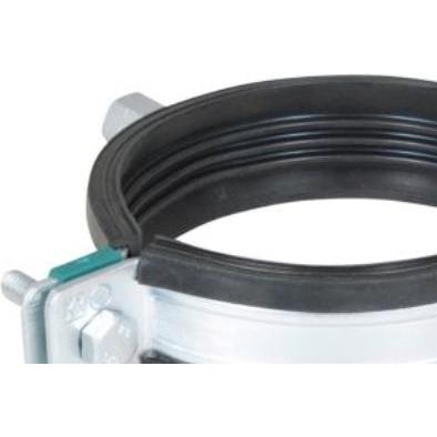 Walraven, Zubehör Sanitärinstallation, HD1501 rørb 178-188mm - BUP Svaer 2-skrue rørbøjle med EPDM og M10/12 gevind