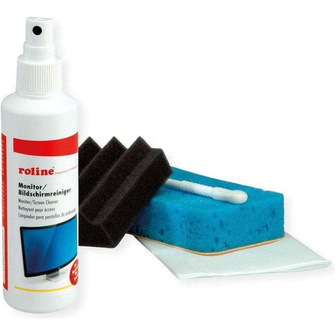 Roline Multicolore Pulizia Pc + Periferiche, Kit Di Pulizia Per Pc (4X)