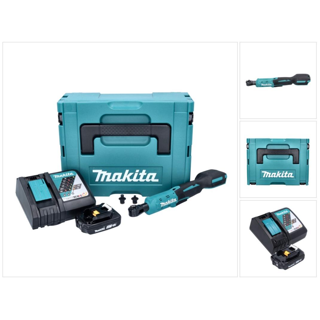 Thumbnail - Makita, Ratsche, DWR 180 RA1J Akku Ratschenschrauber 18 V 47,5 Nm 1/4" 3/8" + 1x Akku 2,0 Ah + Ladegerät + Mak (1/4")