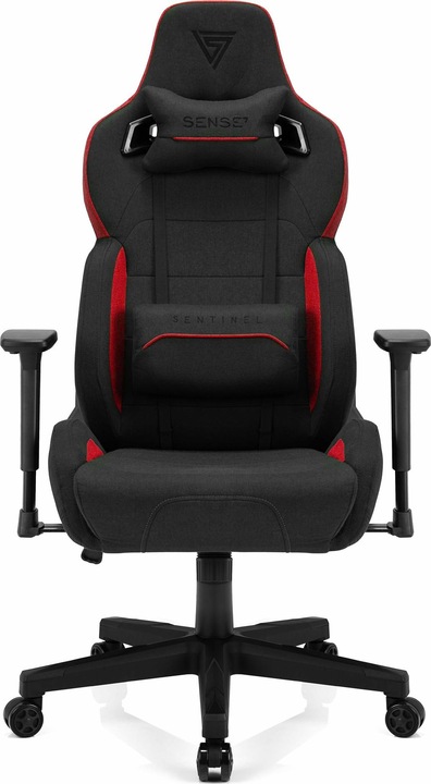 Image du produit Sense Chaise de jeu Sense7 Sentinel tissu Gaming Chair, Noir-rouge