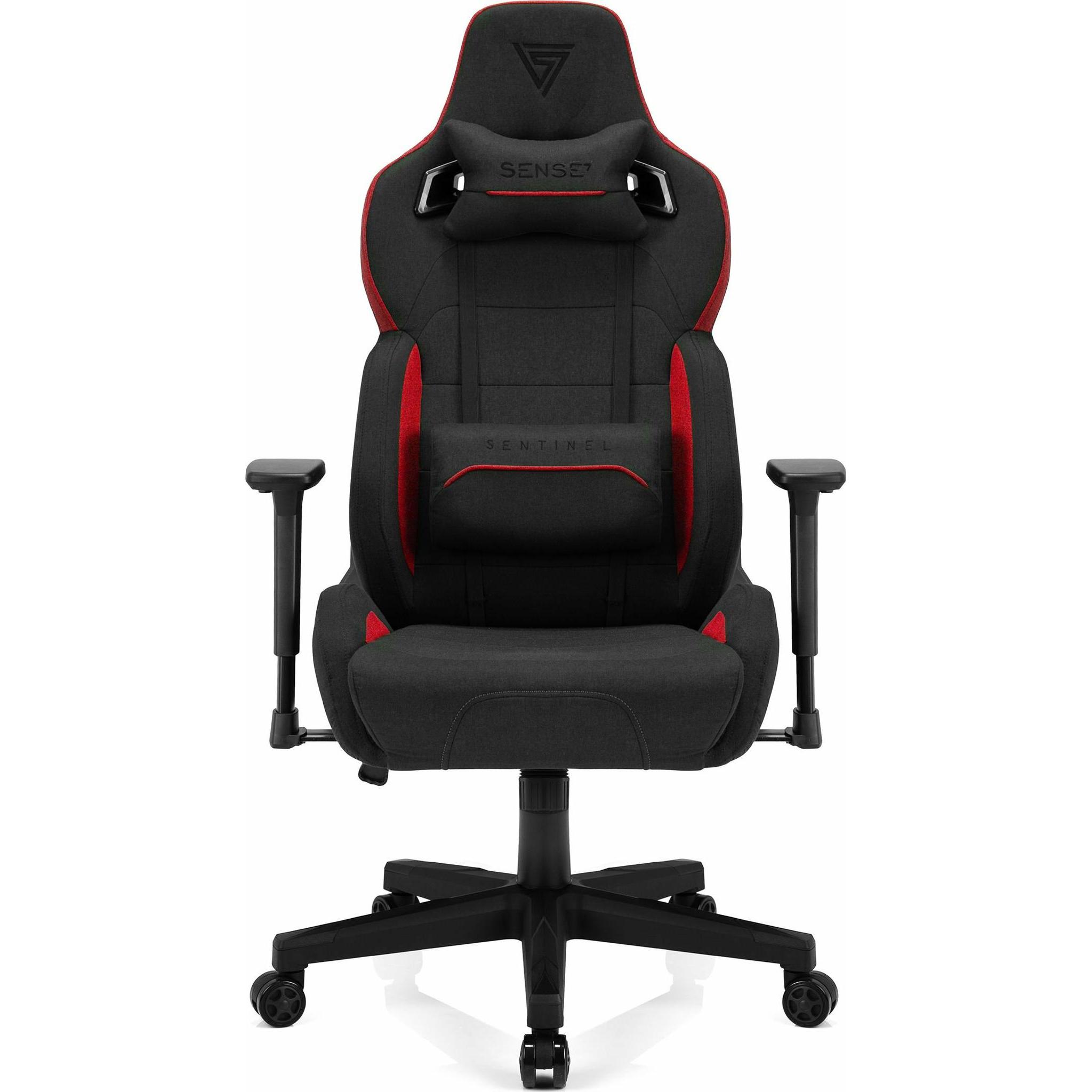 Thumbnail - Sense Gaming chair Sense7 Sentinel fabric Gaming Chair, Black-red, Gaming Stuhl, Schwarz