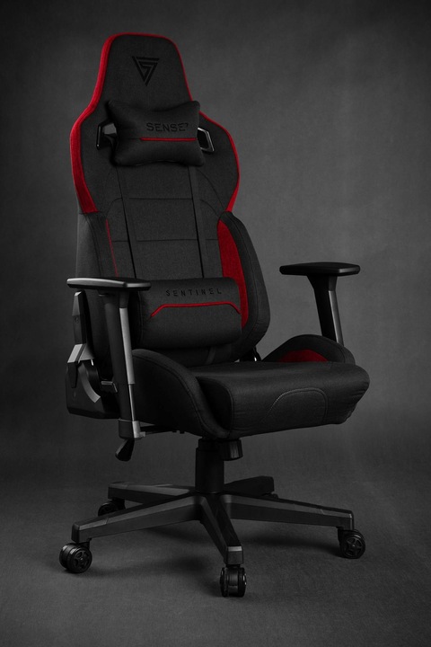 Image du produit Sense Chaise de jeu Sense7 Sentinel tissu Gaming Chair, Noir-rouge