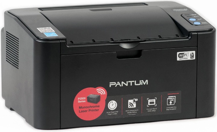 Actual product image Pantum Laser Printer | | P2500W | USB 2.0 | WiFi | P2500W