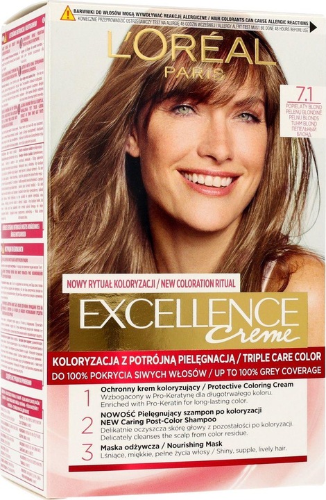 L'Oréal Paris L'Oreal Paris Excellence Creme 7.1 Ash Blonde (7.1 Blond)