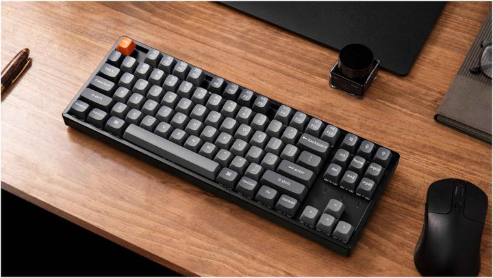Actual product image Keychron K8 Max (K8M-J4) QMK Wireless Mechanical Keyboard Banana Sw. Hot Swap RGB 80% US (Eng. Int.)