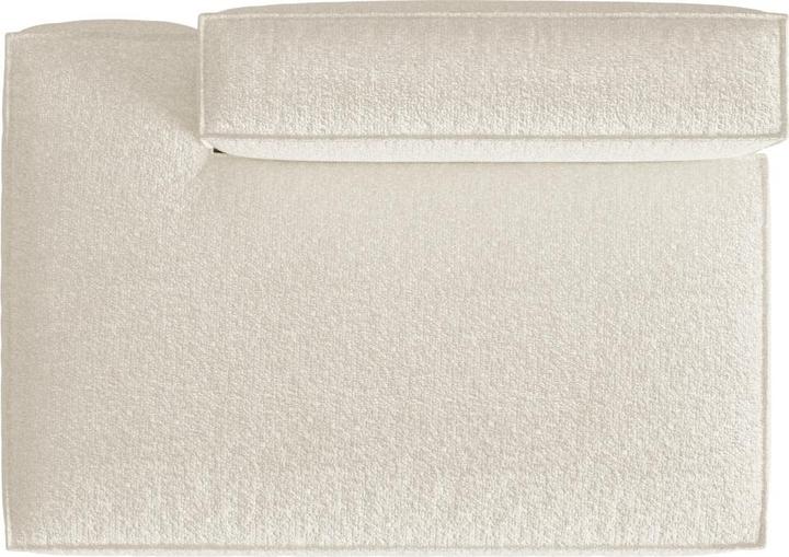 Image du produit Micadoni Canapé Modulaire Boucle Gauche, "Nuria", 3 Places, Ivoire, 110x165x72 Fabriqué en Europe (3 places)