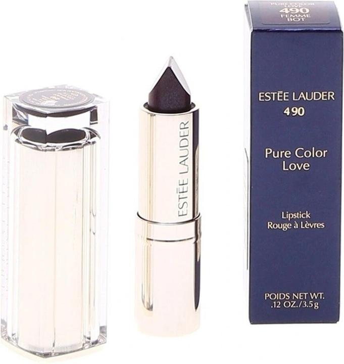 Actual product image Estée Lauder Pure Color Love Lipstick with Love Bullet (490 Femme Bot)