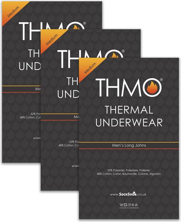 Actual product image Thmo 3er Pack Thermo Unterwäsche Hosen | Winter Funktionsunterwäsche (M)