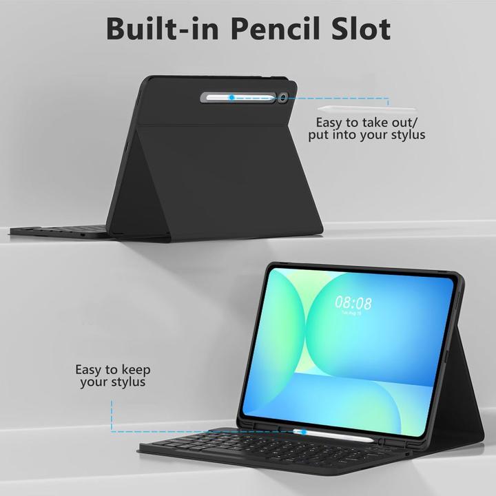 Actual product image Tech-Protect SC Pen + Tastaturhülle für Samsung Galaxy Tab S10 FE+ 13.1 X620 / X626B - Schwarz