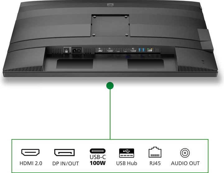 Image du produit Philips 27B2G5601/00 Moniteur 68,58cm 27pouces 2560x1440 100Hz 2xHDMI DP USB dark gray (2560 x 1440 pixels, 27")