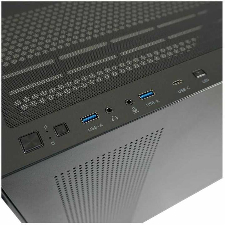 Produktbild LC-Power Geh?use MidiTower 715B black USB3.2/Audio,o.Netzteil,SEAMLESS X (Mini-ITX, ATX, mATX)