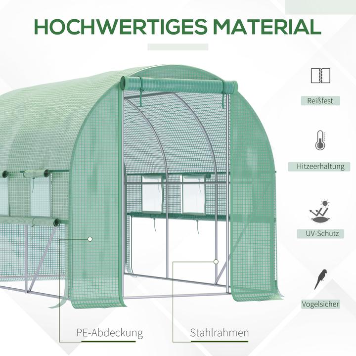 Actual product image Outsunny Foil greenhouse with zip door