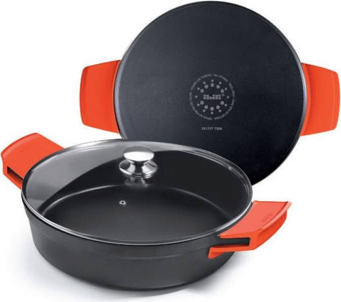 Actual product image Ibili Saucepan with lid Excellent Titanio 32 cm Suitable for all hob types, extremely heat-resistant (Pot, Aluminium)