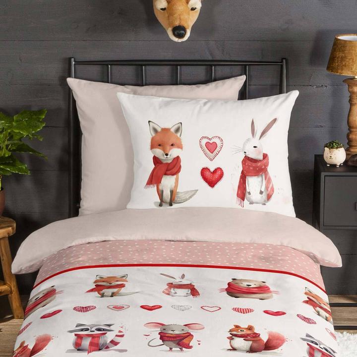 Actual product image Traumschlaf Fox rabbit (Bedding set, 135x200 cm + 80x80 cm)