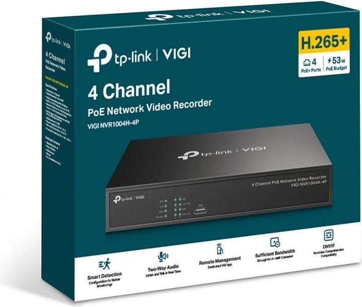 Actual product image TP-Link VIGI NVR1004H-4P (Network Video Recorder (NVR))