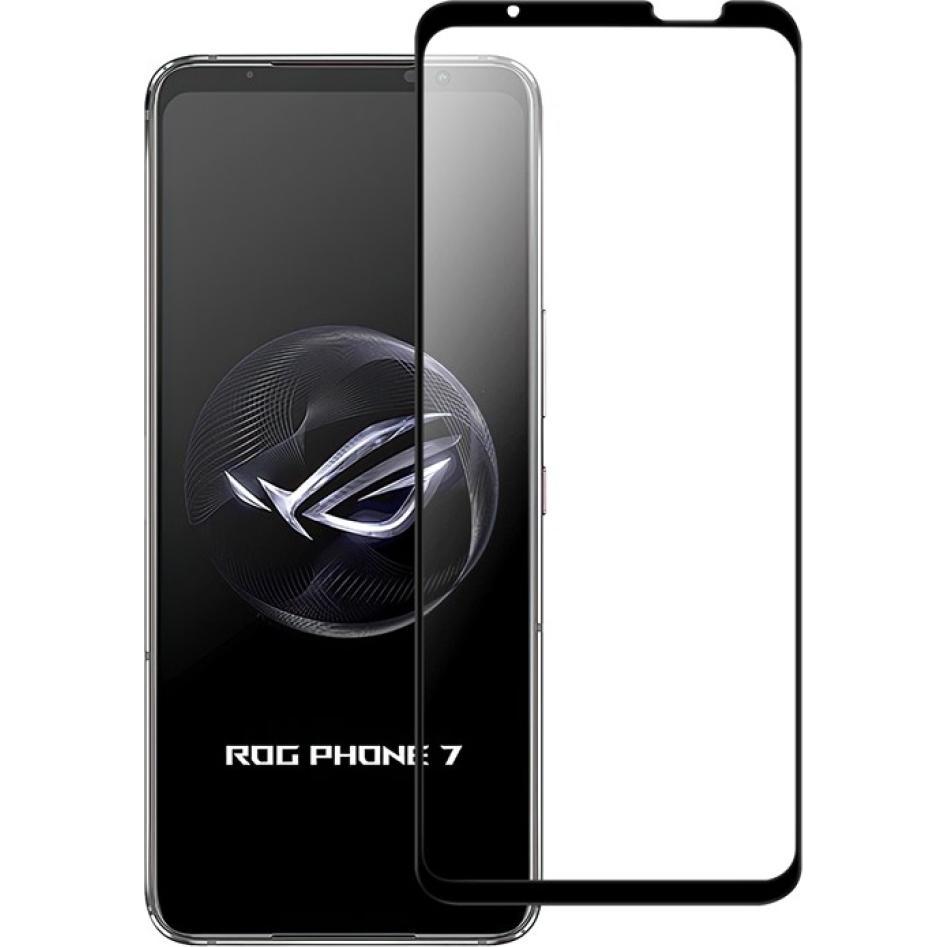 Screenguard Asus ROG Phone 7 Full Screen Panzerglas Schutzfolie 2.5D 9H (1 Stück, Asus ROG Phone 7), Smartphone Schutzfo...