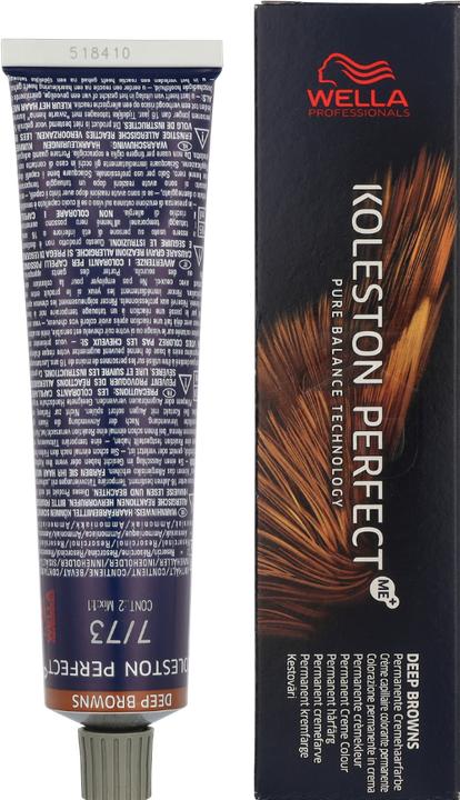 Image du produit Wella Koleston Perfect Me 7-73 Medium Blonde Brown Gold 60 Ml (7, 73 Brun moyen doré)