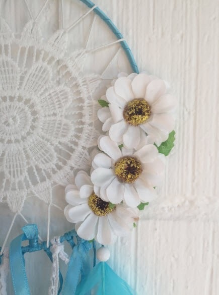 Immagine prodotto Cover-Discount Acchiappasogni Indiano Deco all'uncinetto Blu