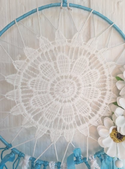 Immagine prodotto Cover-Discount Acchiappasogni Indiano Deco all'uncinetto Blu