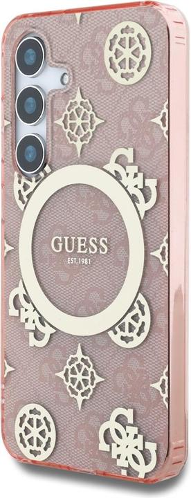 Actual product image Guess 4G Peony Pattern Case für Samsung Galaxy S25 - gold (Samsung Galaxy S25)