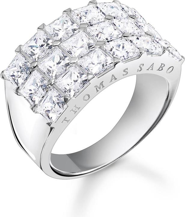 Produktbild Thomas Sabo Ring Weisse Steine Pavé Silber (58, 925 Silber)