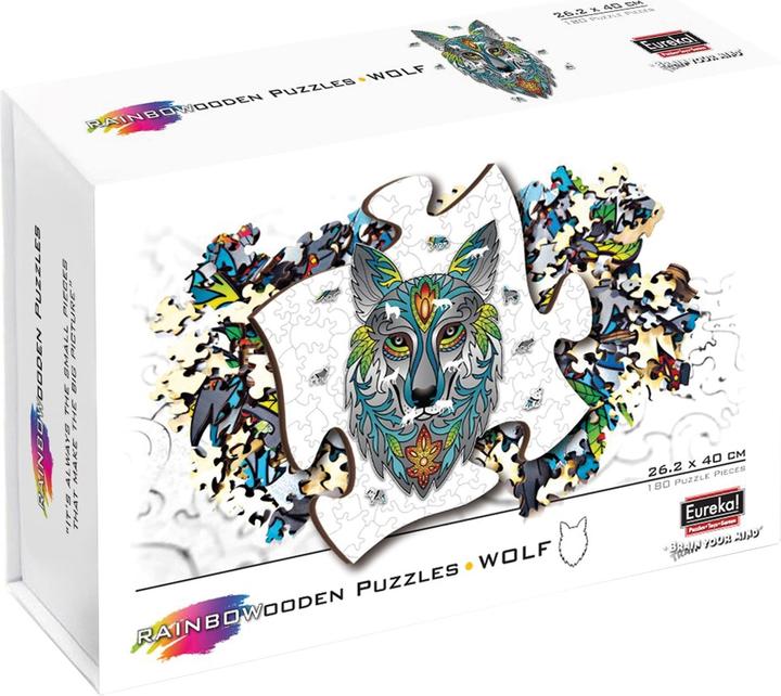 Image du produit Eureka 2D RainboWooden Puzzle Loup (180 pièces)