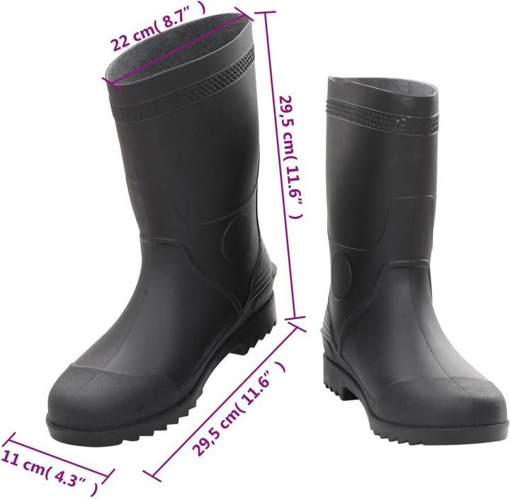 Actual product image vidaXL Gummistiefel (45)
