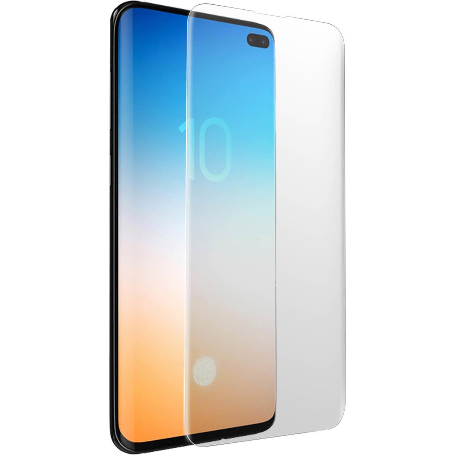 Avizar Displayschutzfolie aus Latex (1 Stück, Samsung Galaxy S10+), Smartphone Schutzfolie, Transparent