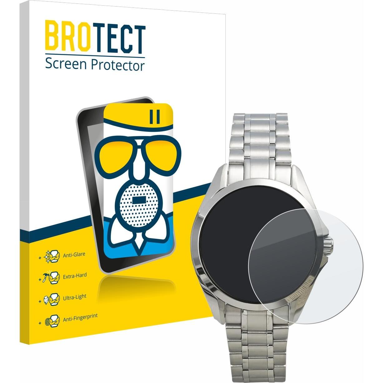 BROTECT Schutzglas Schutzfolie Displayschutz Display Schutz Glas Folie matt, Smartwatch Schutzfolie, Grau
