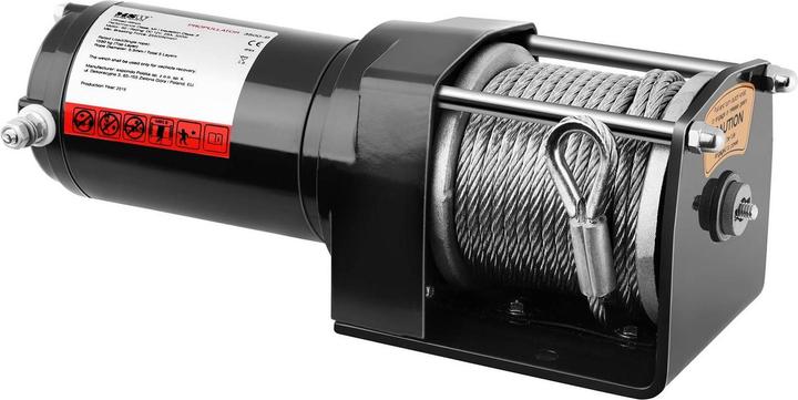 Produktbild MSW Seilwinde Elektrische 12 V Motorwinde Seilhebezug Seilzug 1590 Kg