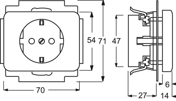 Produktbild Busch-Jaeger Steckdosen-Einsatz