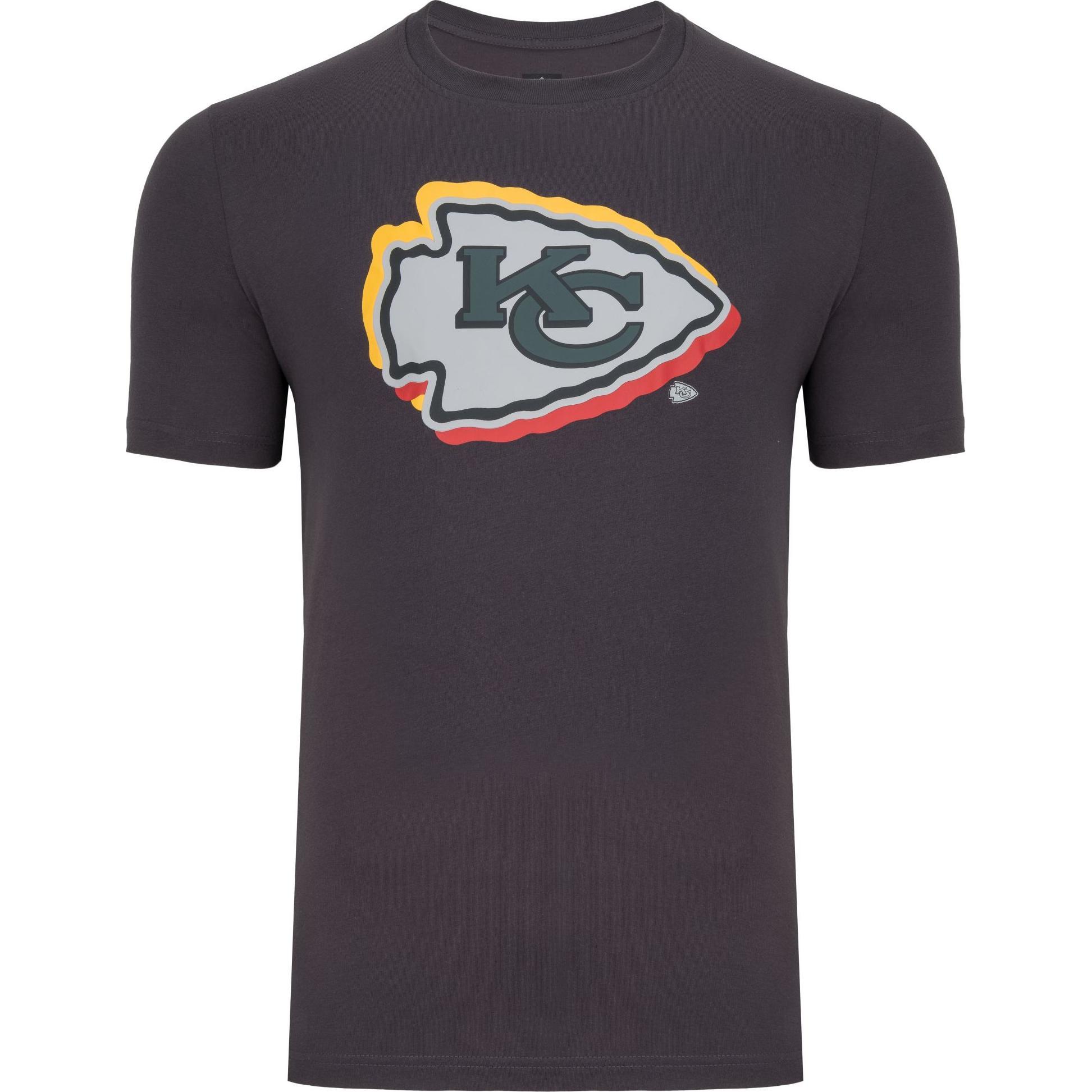 Thumbnail - New Era, Herren, Shirt, Shirt - NFL DRAFT Kansas City Chiefs graphite - M, Grau, (M)
