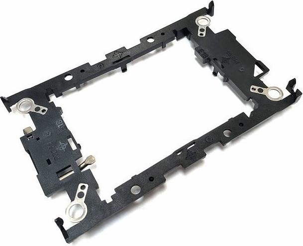 Actual product image Dynatron S6 Intel 4677 3U active aluminium heat sink with cooling fins and heat pipes in contact (38 mm)