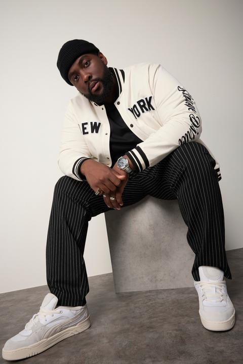 Immagine prodotto Sthuge Giacca in stile college di felpa con colletto, fino alla tg. 8XL (XXL)