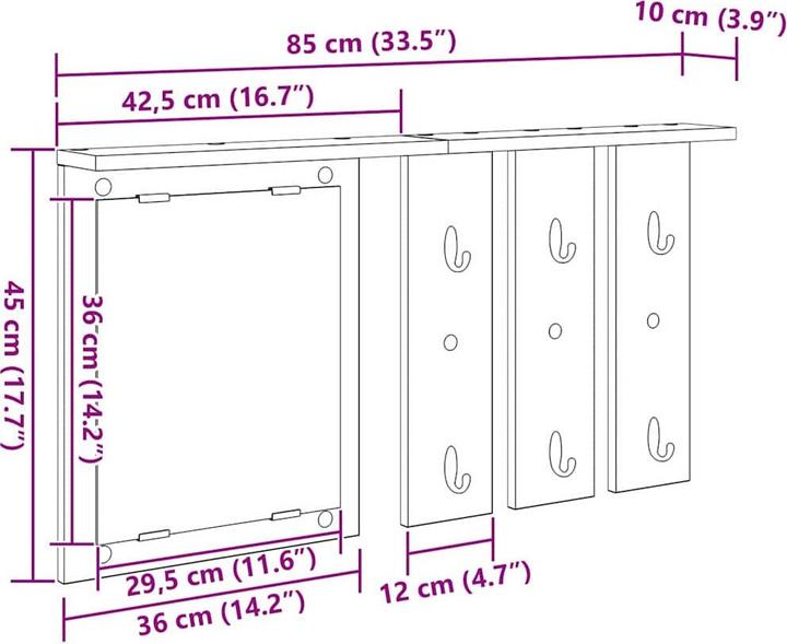 Actual product image vidaXL Kleiderständer