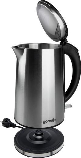 Produktbild Gorenje K15DWS Kettle, Electric, Capacity 1.5 L, Power 2200 W, Stainless Steel (1.50 l)