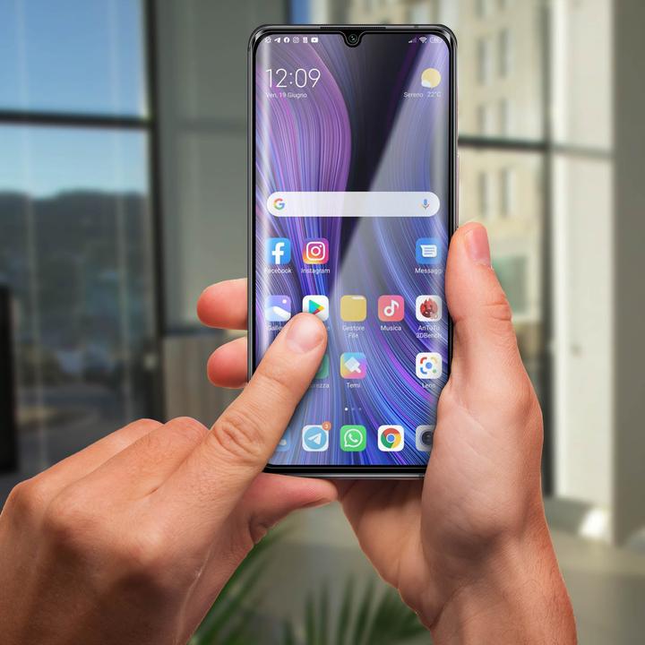 Actual product image Avizar 9H bulletproof glass screen protector (1 Piece, Mi Note 10 Lite)