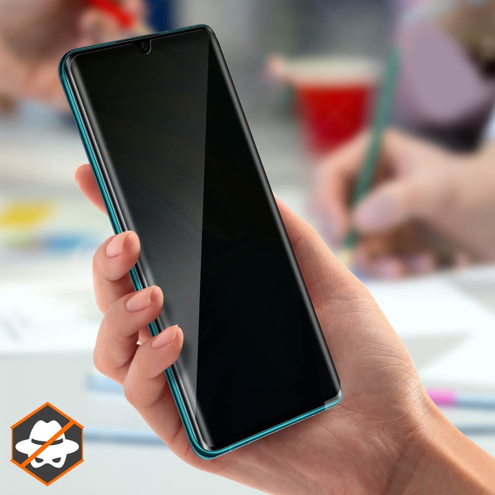 Produktbild Avizar Privacy Bilschirmschutz aus Glas (2 Stück, Xiaomi Mi Note 10 Lite)