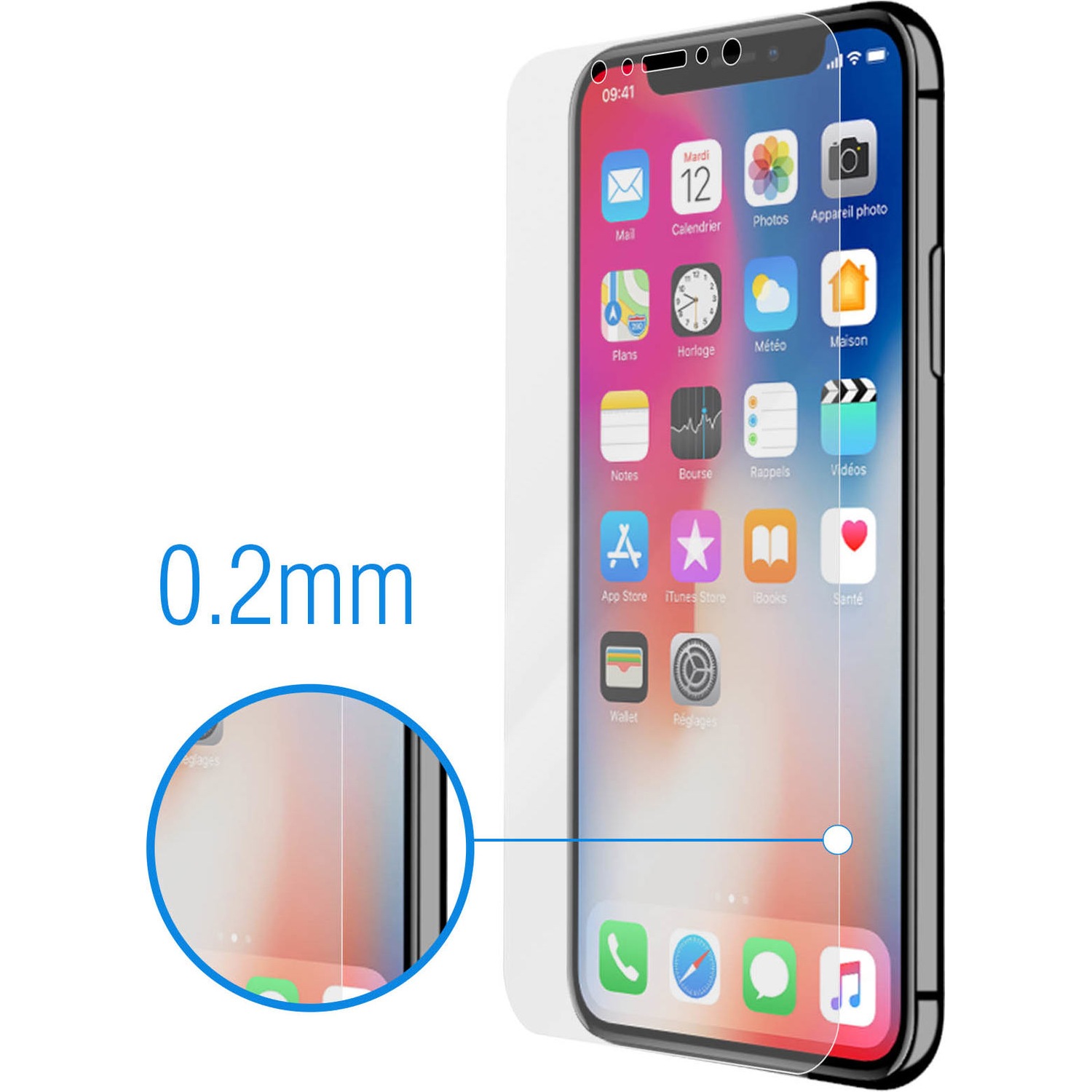 Forcell Flexible Displayschutzfolie (1 Stück, iPhone 11 Pro), Smartphone Schutzfolie, Transparent