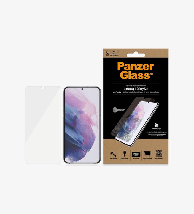 Actual product image PanzerGlass Case Friendly (1 Piece, Samsung Galaxy S22)