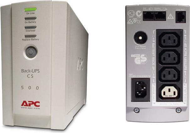 Produktbild APC UPS Back-UPS CS 500 (BK500EI) (0.50 VA, 300 W, Standby USV)